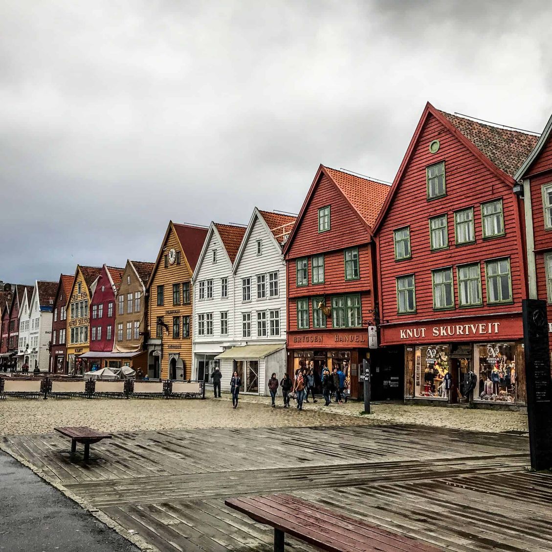 Hus langs Bergen brygge